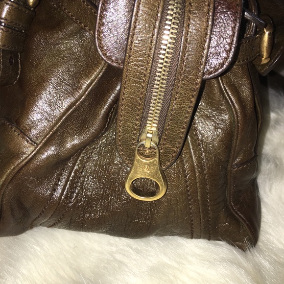 Alexander McQueen Brown Elvie Shoulder Bag - Picture 4 of 8